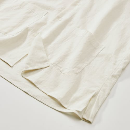 laydown detail image of Linen Blend Yarn-Dyed Dobby Shirt