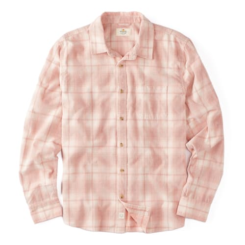 laydown image of Lightweight Plaid Cord Shirt
