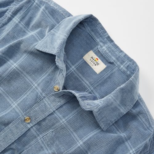 lifestyle image of Lightweight Plaid Cord Shirt