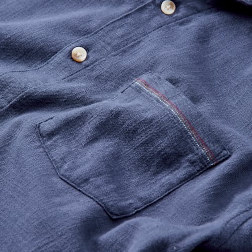 laydown detail image of Classic Stretch Selvage Short Sleeve Shirt