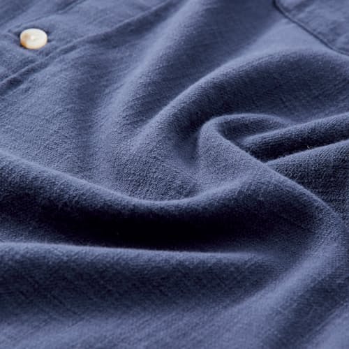 laydown detail image of Classic Stretch Selvage Short Sleeve Shirt