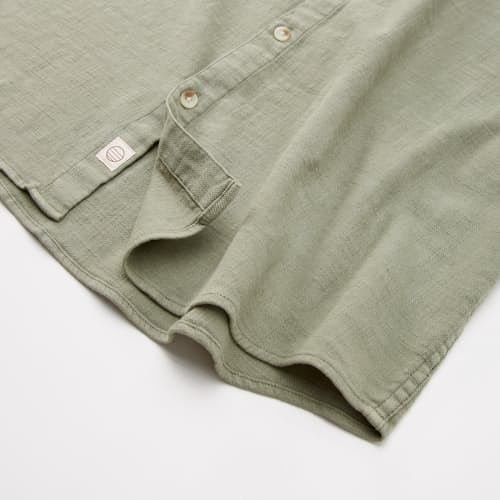 laydown detail image of Classic Stretch Selvage Short Sleeve Shirt