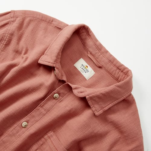 laydown detail image of Classic Stretch Selvage Long Sleeve Shirt