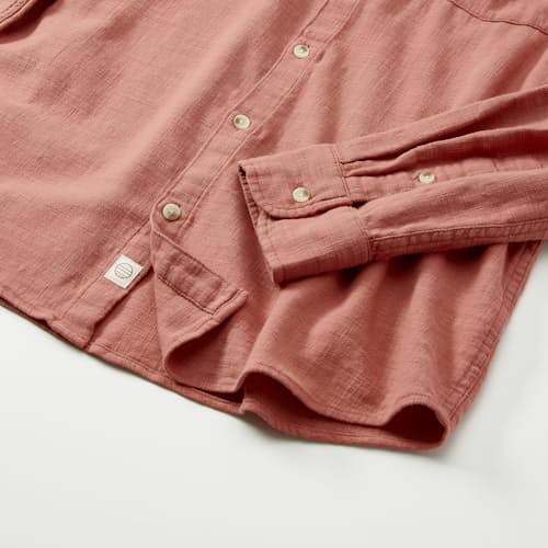 laydown detail image of Classic Stretch Selvage Long Sleeve Shirt