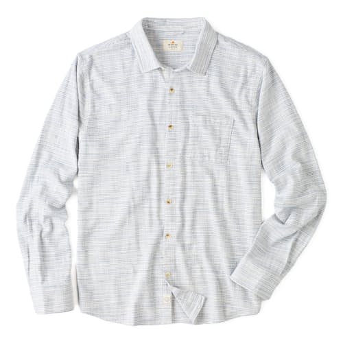 laydown image of Classic Stretch Selvage Long Sleeve Shirt