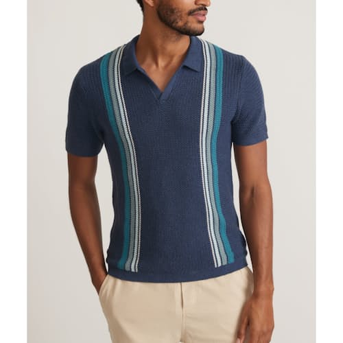 on model image of Conrad Sweater Polo