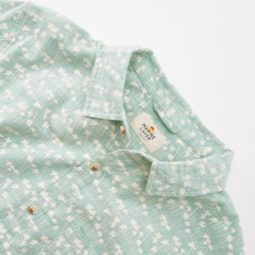 laydown detail image of Classic Stretch Selvage Short Sleeve Shirt