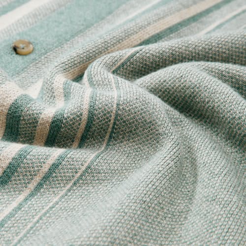 laydown detail image of Stripe Sweater Button Down