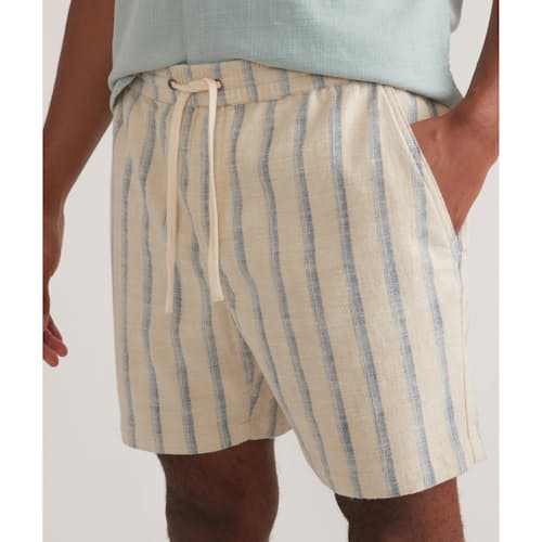 on model image of Saturday Stretch Selvage Short - 6"