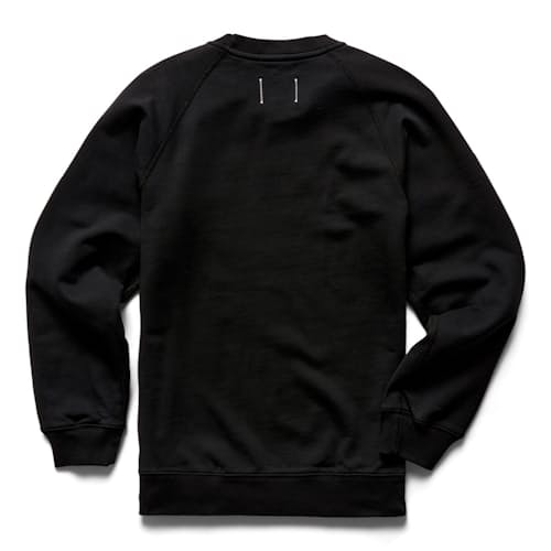 laydown image of Midweight Terry Standard Crew Neck