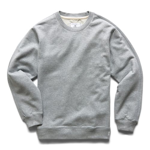 laydown image of Midweight Terry Standard Crew Neck