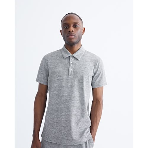 on model image of Solotex Mesh Polo