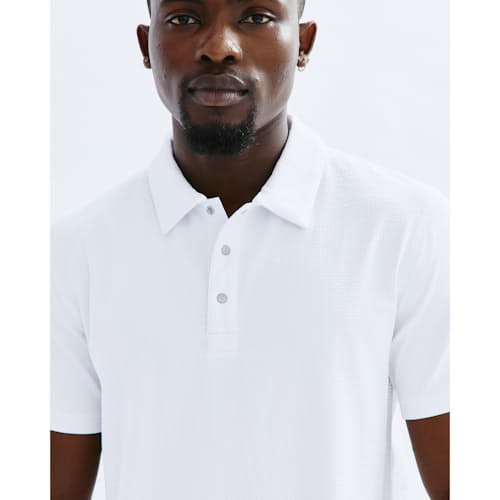 on model image of Solotex Mesh Polo
