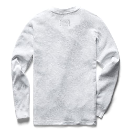 laydown image of Slub Long Sleeve Henley