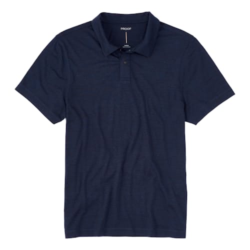 laydown image of 72-Hour Merino Two-Button Polo Shirt