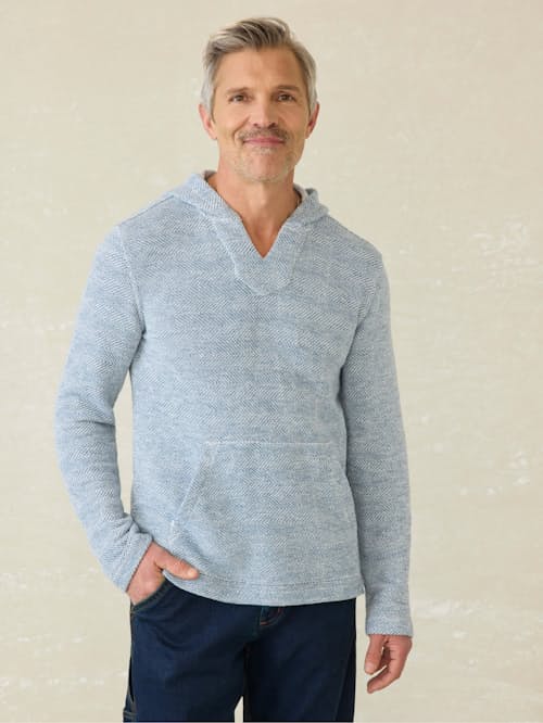 on model image of Whitewater Beach Hoodie