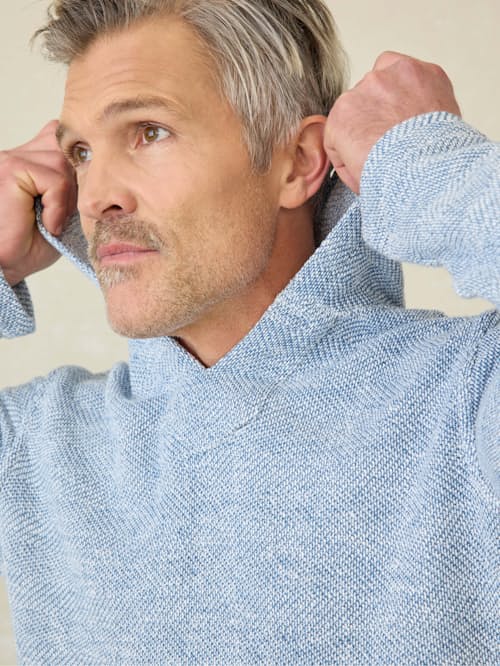 on model image of Whitewater Beach Hoodie