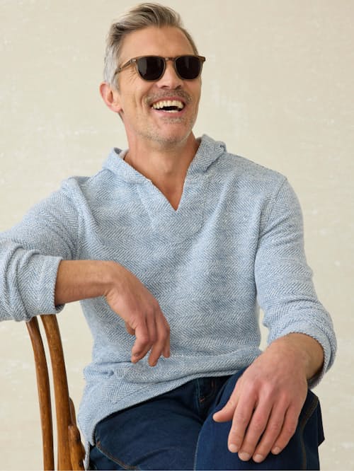 on model image of Whitewater Beach Hoodie