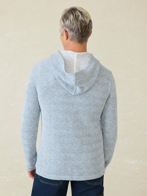 on model image of Whitewater Beach Hoodie