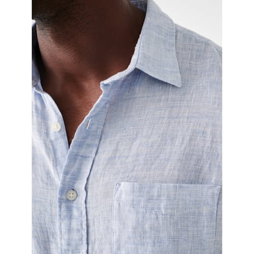 on model image of Laguna Linen Shirt
