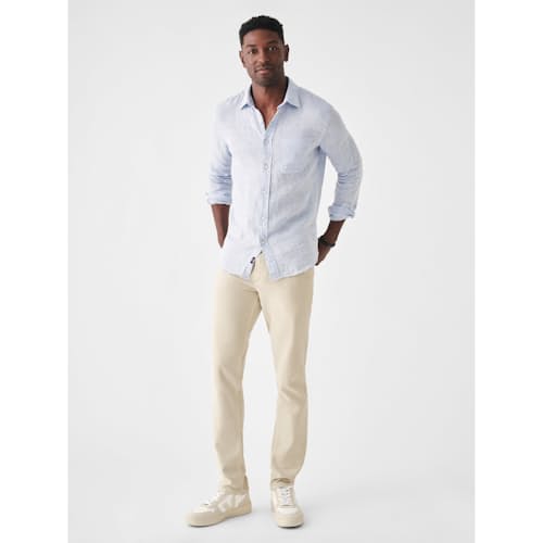 on model image of Laguna Linen Shirt