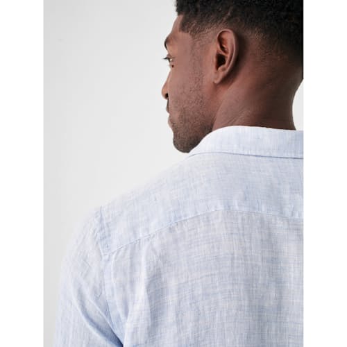 on model image of Laguna Linen Shirt