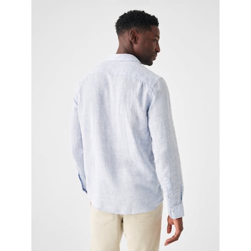 on model image of Laguna Linen Shirt