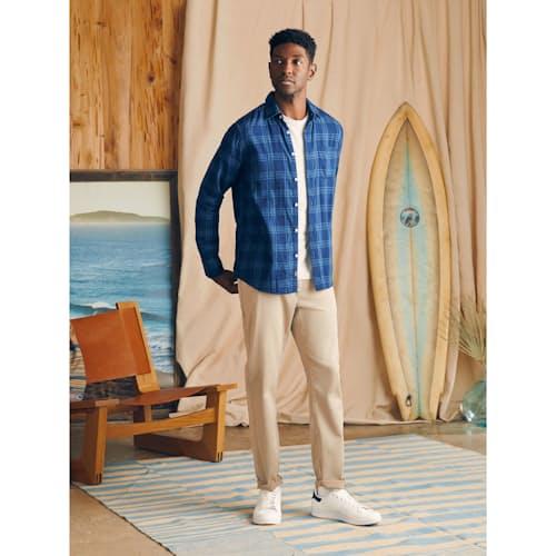 lifestyle image of Sunwashed Chambray Shirt