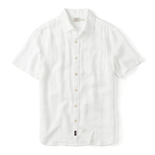 laydown image of Palma Linen Short Sleeve Shirt