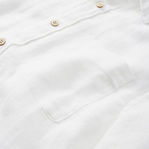 laydown detail image of Palma Linen Short Sleeve Shirt