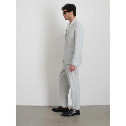 on model image of Mill Seersucker Blazer