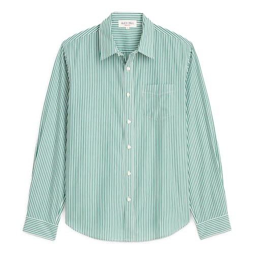 laydown image of Stripe Mill Shirt