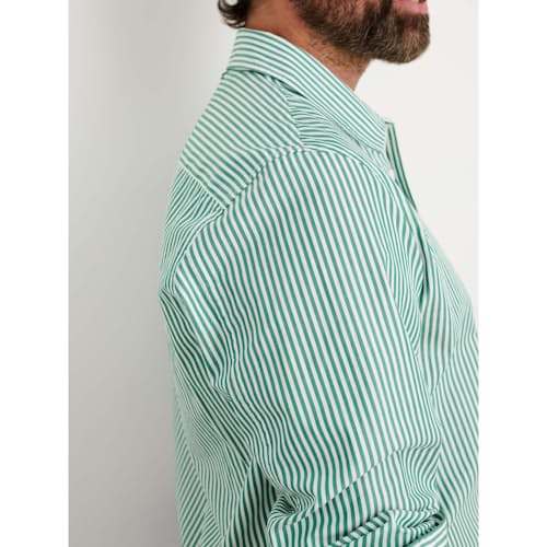 on model image of Stripe Mill Shirt