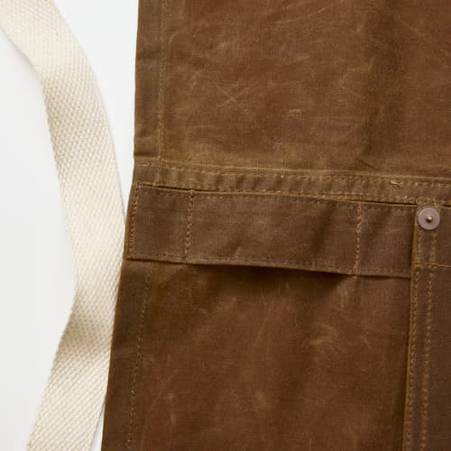 laydown detail image of Waxed Apron