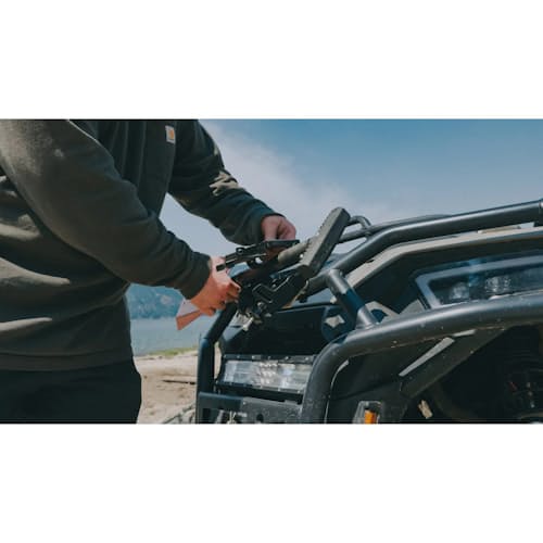 lifestyle image of Universal Shovel / Axe Vehicle Mount