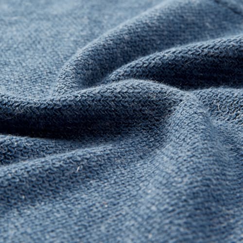 laydown detail image of Cotton Linen Sweater Polo Shirt
