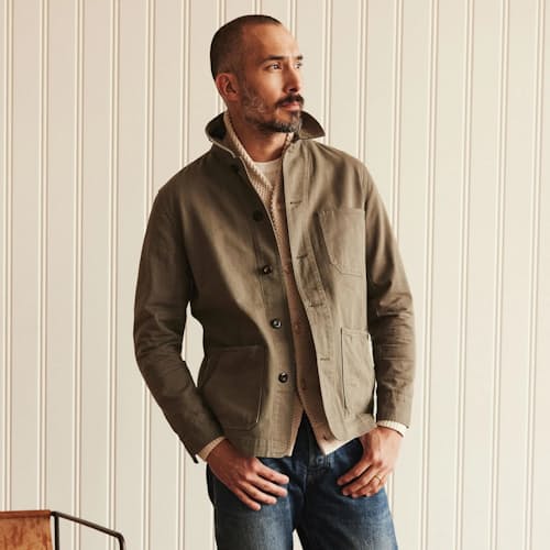 lifestyle image of The Ojai Chore Coat