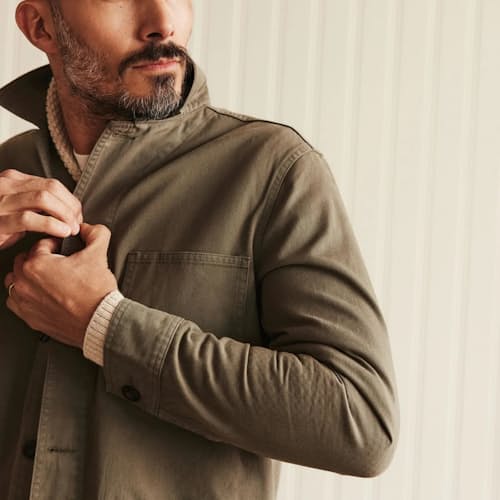 lifestyle image of The Ojai Chore Coat
