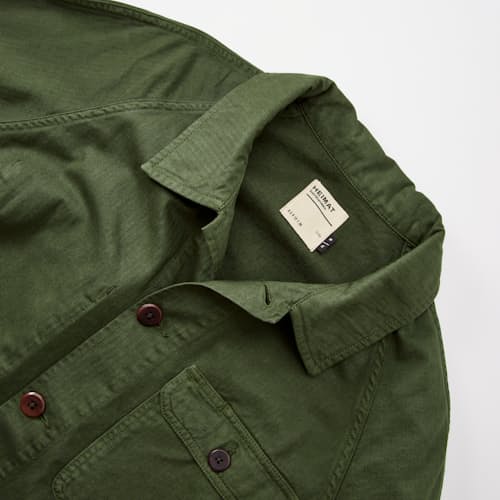 laydown detail image of Journey Herringbone Chore Coat