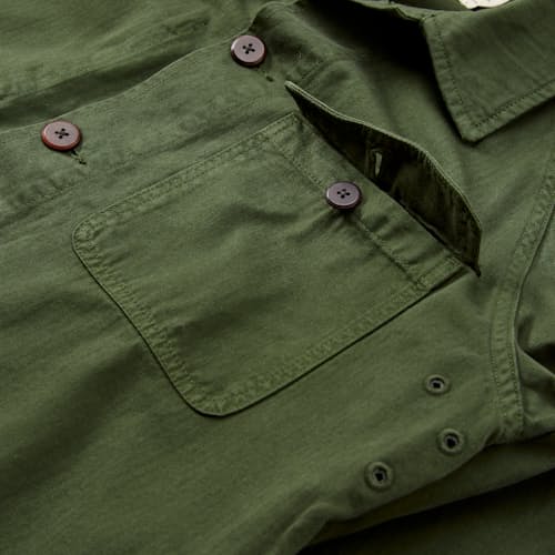 laydown detail image of Journey Herringbone Chore Coat