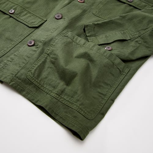 laydown detail image of Journey Herringbone Chore Coat