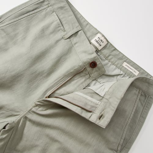 laydown detail image of Cotton Linen Chino - HB Straight