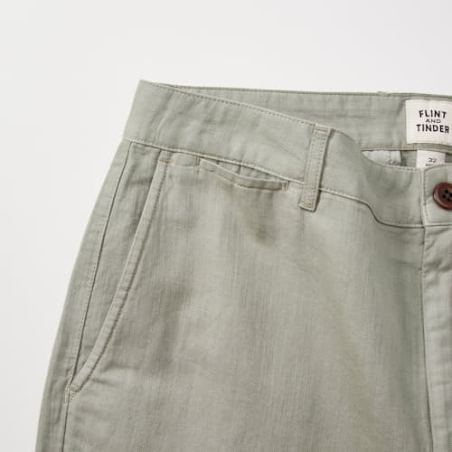 laydown detail image of Cotton Linen Chino - HB Straight