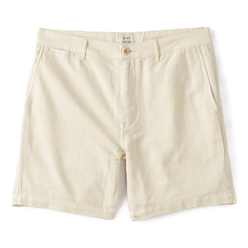 laydown image of 365 Cotton Linen Short - 7"