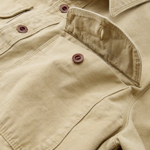 laydown detail image of Japanese Twill Utility Shirt