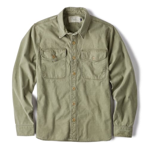 laydown image of Japanese Twill Utility Shirt