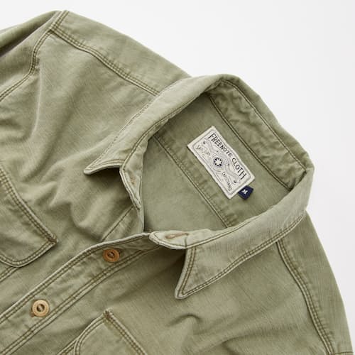 laydown detail image of Japanese Twill Utility Shirt