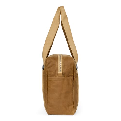 laydown image of Tin Cloth Tote Bag w/ Zipper