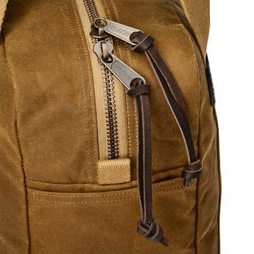 laydown detail image of Tin Cloth Tote Bag w/ Zipper
