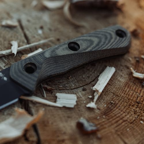 lifestyle image of Huckberry X Gerber Terracraft Knife
